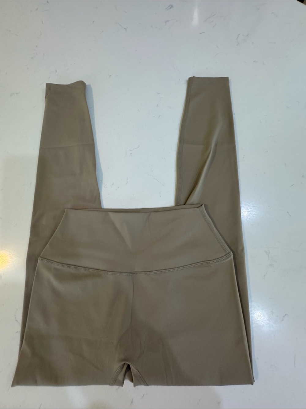 High-Rise Seamless Leggings in Taupe